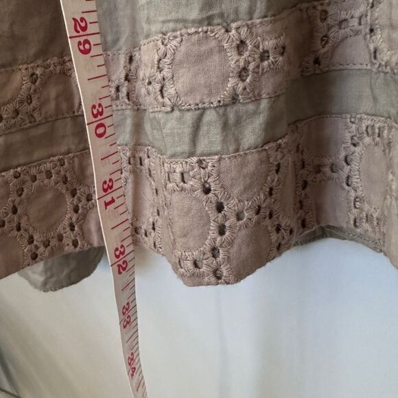 Women’s BCBG Neutral Tan Boho Summer Midi Dress M - Picture 9 of 14